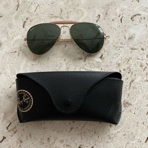 Ray Ban sunglasses with pink detail